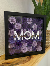 Load image into Gallery viewer, MOM Paper Flower Shadowbox
