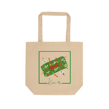 Load image into Gallery viewer, Eco Tote Bag - Botanical Picnic Illustration Canvas Tote with 'Karin Ne' Signature
