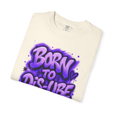 Load image into Gallery viewer, Born to Dis-ube Graffiti T-Shirt — Purple Streetwear Tee
