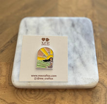 Load image into Gallery viewer, Filipina By Rice Fields Enamel Pin
