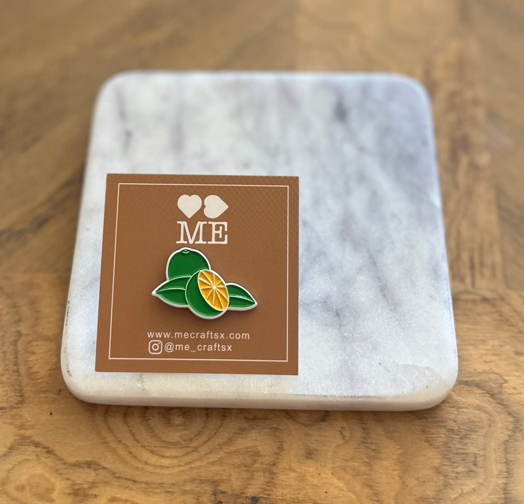 Calamansi Enamel Pin