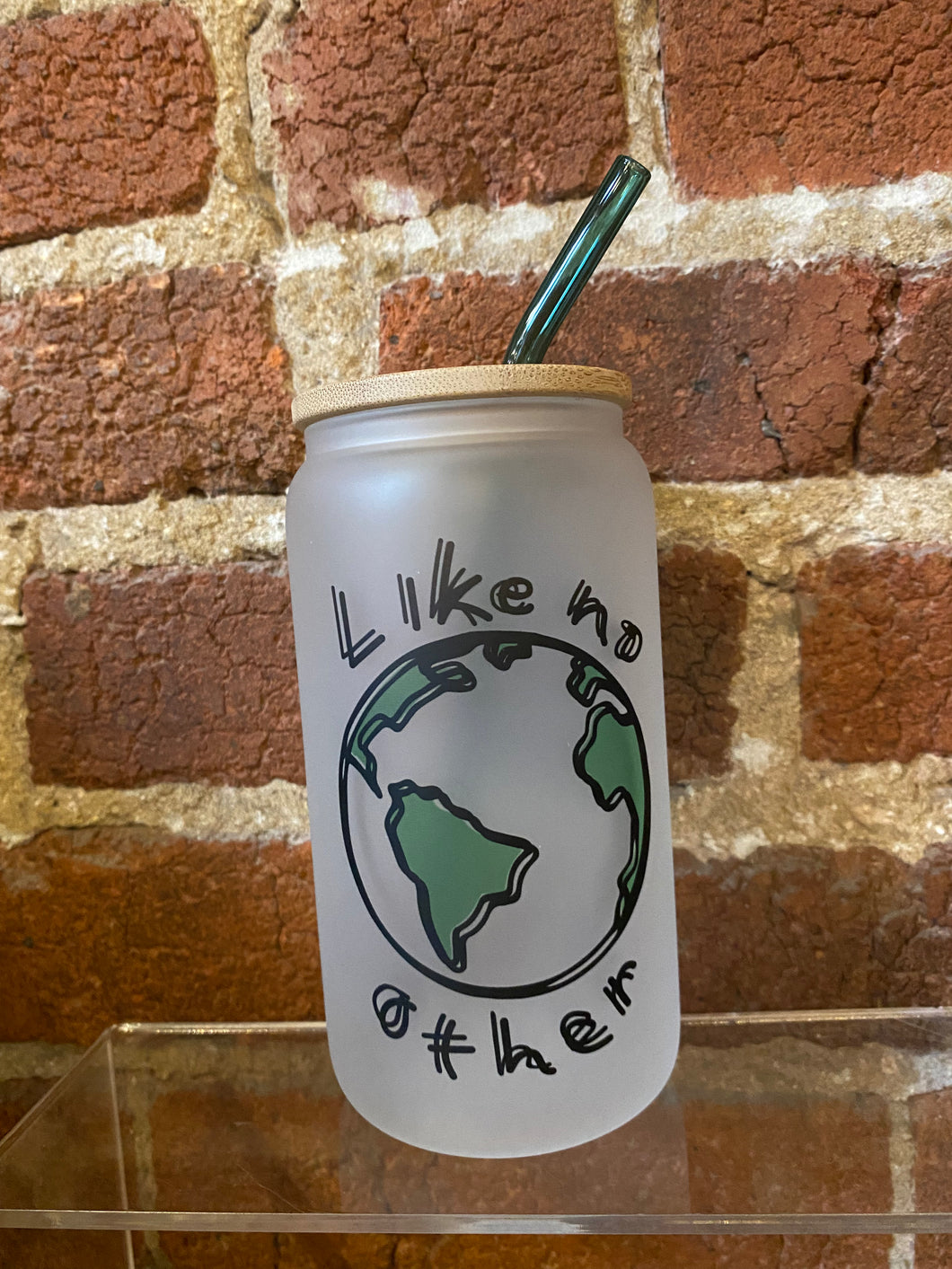 Like No Other Frosted Glass Can Set 20oz