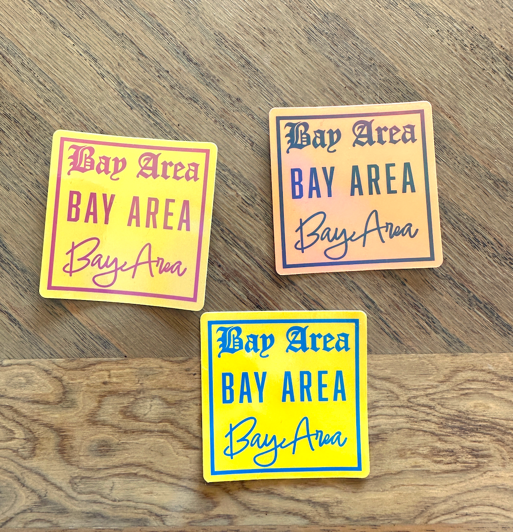 Bay Bay Bay Area Waterproof Sticker