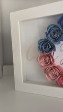 Load and play video in Gallery viewer, Name Paper Flower Shadowbox
