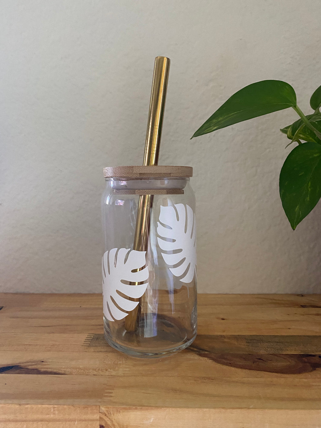 Palm Glass Can 16 oz.