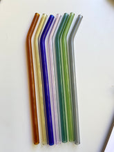 Load image into Gallery viewer, Pink Glass Straw Bent
