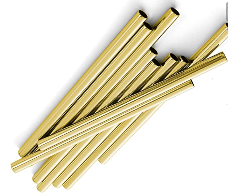 Gold Straw Boba Large Stainless Steel