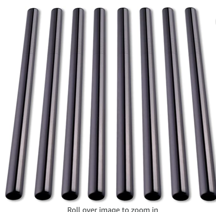 Black Straw Boba Large Stainless Steel