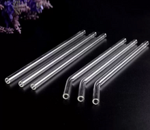 Load image into Gallery viewer, Clear Glass Straw Bent
